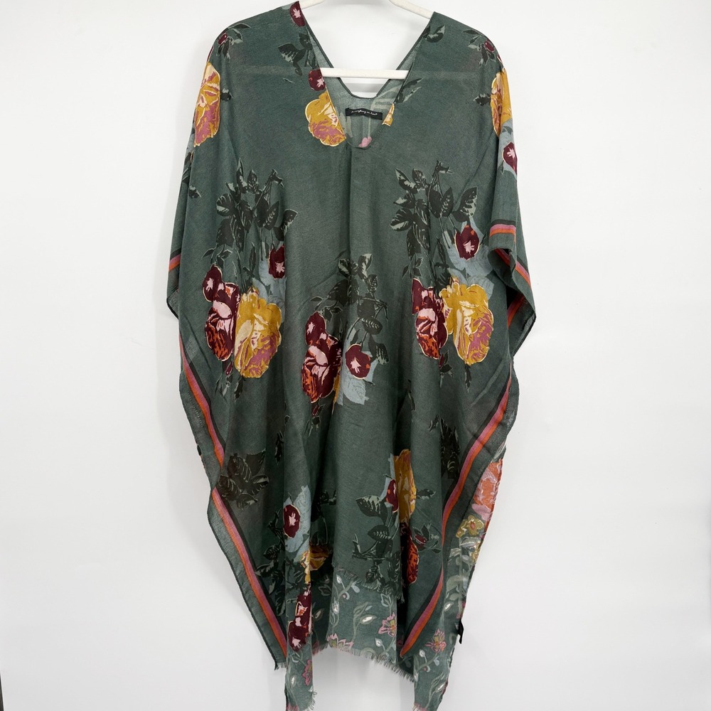 Do Everything In Love Womens Floral Boho Romantic Kimono Beach Cover Up Wrap OS